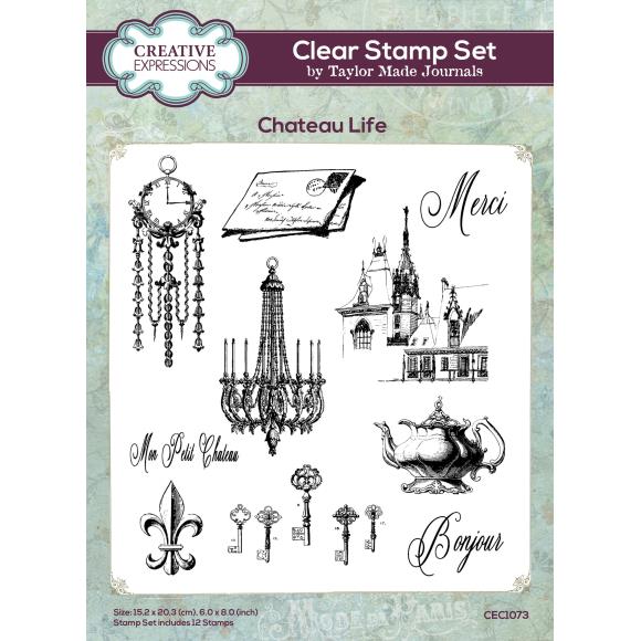 Creative Expressions Clear Stamp Set Chateau Life designed by Taylor Made Journals (CEC1073)