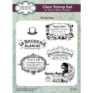 Creative Expressions Clear Stamp Set Victorian designed by Taylor Made Journals (CEC1074)