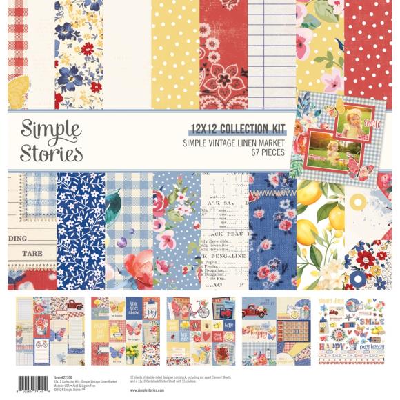 Simple Stories Simple Vintage Linen Market 12x12 Collection Kit (22700)