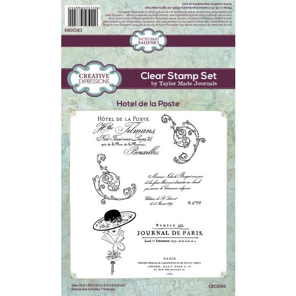 Creative Expressions Clear Stamp Set Hotel de la Poste designed by Taylor Made Journals (CEC1093)