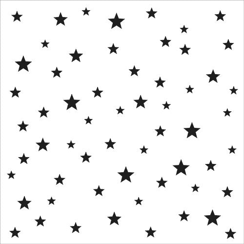 The Crafter's Workshop 6x6 Stencil Starry Stars (TCW1051s)