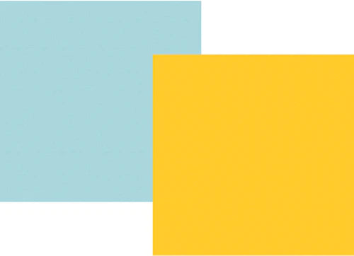 Simple Stories Say Cheese 4 Collection 12x12 Scrapbook Paper Yellow/Light Blue (10552)