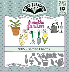 Karen Burniston Craft Die Set Garden Charms (1085)