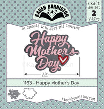 Load image into Gallery viewer, Karen Burniston Craft Die Set Happy Mother&#39;s Day (1163)
