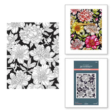 Load image into Gallery viewer, Spellbinders Paper Arts BetterPress Letterpress Press Plates Peony Background (BP-121)
