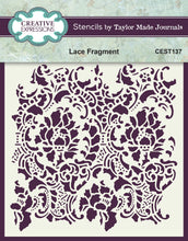 Load image into Gallery viewer, Creative Expressions Taylor Made Journal Lace Fragment 6x6 Stencil (CEST137)
