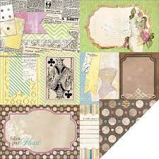 BoBunny C'est La Vie Collection 12x12 Scrapbook Paper Ephemera (13801586)