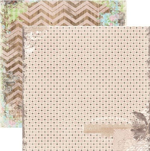 BoBunny Prairie Chic Collection 12x12 Scrapbook Paper Chevrons (14101668)