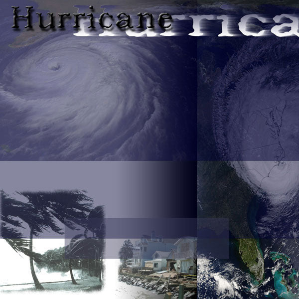 Scrapbook Customs 12x12 Scrapbook Paper Hurricane (14355)