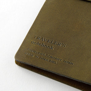 Traveler's Company Passport Size Leather Cover Olive (15343-006)