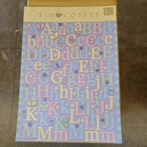 Tim Coffey Die-Cut Stickers Multi-Color Alphabet (553156)