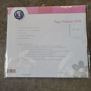 KI Memories Page Protector Refills 8" x 8" (2112)