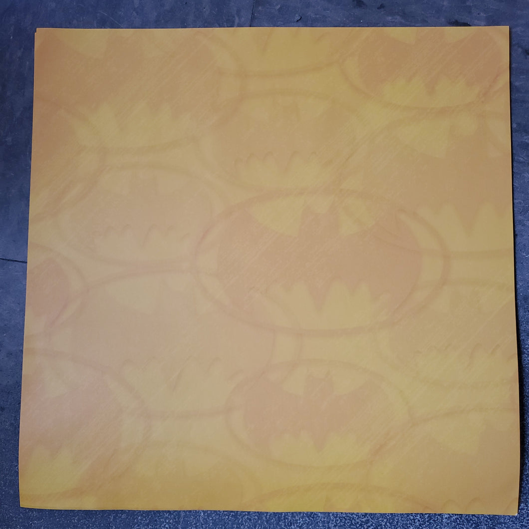 Sandylion 12x12 Scrapbook Paper Batman Yellow Logo (RMBAT2)