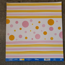 Load image into Gallery viewer, EK Success Disney 12x12 Scrapbook Paper Stripes &amp; Dots Double Sided (DPMP005)
