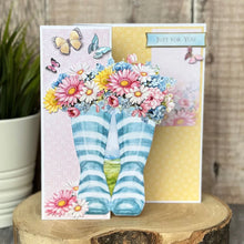 Load image into Gallery viewer, Katy Sue Wonderful Wellington Boots Card Making Kit
