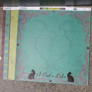 Creative Imaginations 12x12 Scrapbook Paper A Cat's Life