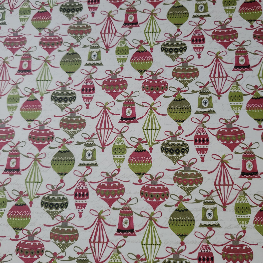 Authentique Christmastime Collection 12x12 Scrapbook Paper Adornment (CMT005)