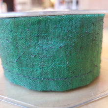 Load image into Gallery viewer, May Arts Ribbons 1.5&quot; Random Stitched Ribbon Green (PR15)
