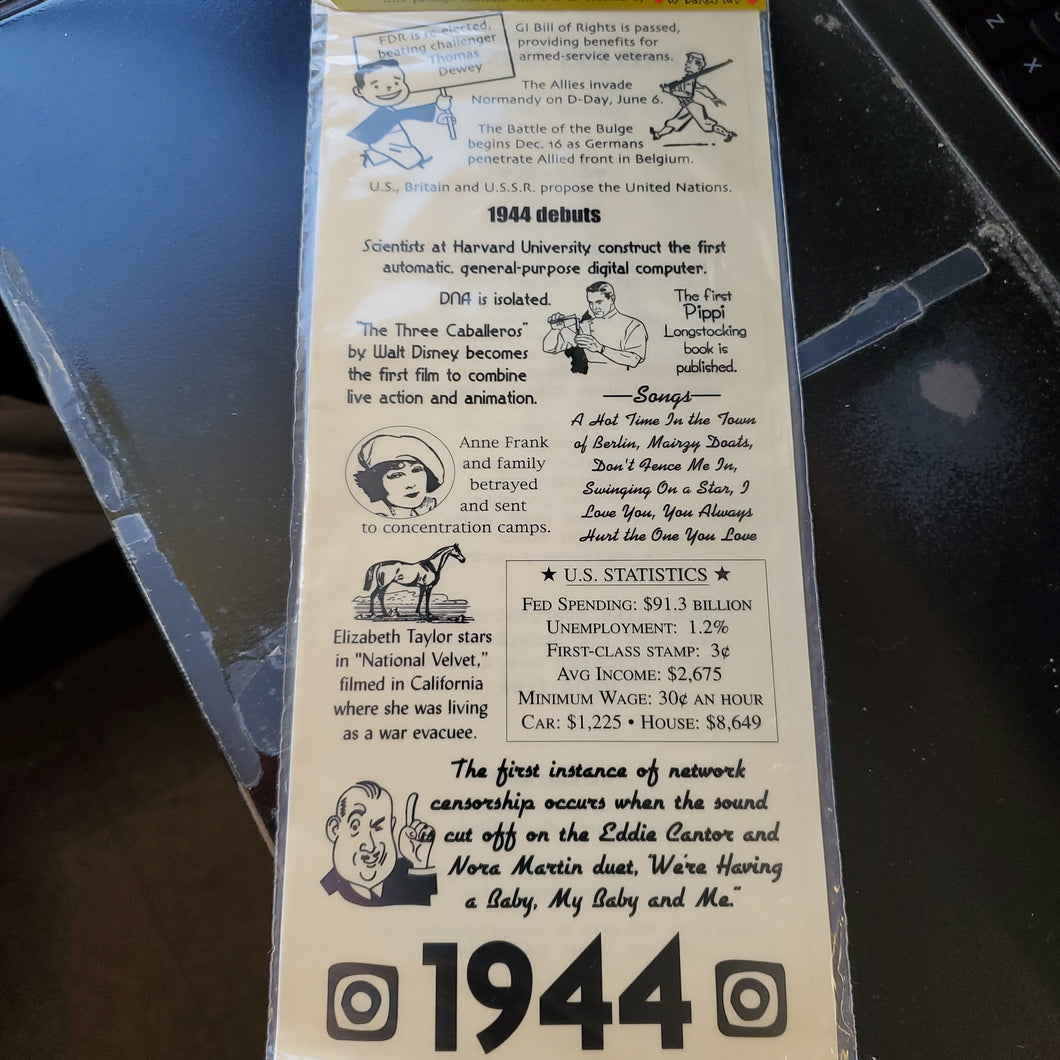 Timeless Moments Journaling Snippet Stickers 1944