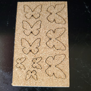 Magenta Cork Mini Butterflies (CORKM01)