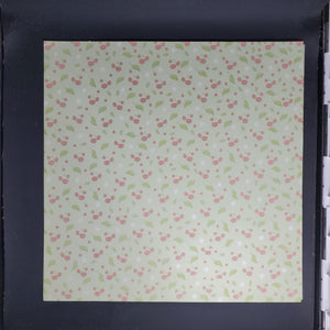 DCWV 12x12 Scrapbook Paper Glitter Cherry Blossoms (OS-029-00006)