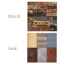 7gypsies Wanderlust Collection 12x12 Scrapbook Paper Pack Your Bags (19560)