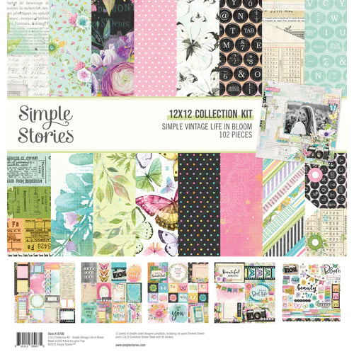 Simple Stories Simple Vintage Life In Bloom 12x12 Collection Kit (19700)