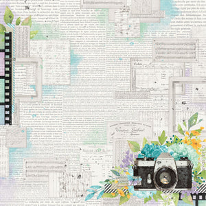 Simple Stories Simple Vintage Life In Bloom 12x12 Scrapbook Paper Happy Memories (19703)