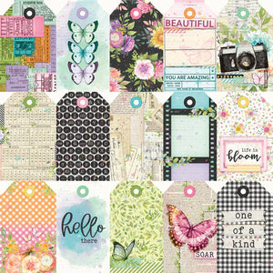 Simple Stories Simple Vintage Life In Bloom 12x12 Scrapbook Paper Tag Elements (19710)