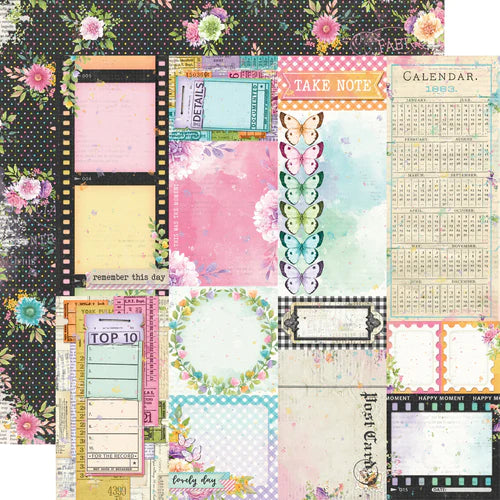 Simple Stories Simple Vintage Life In Bloom 12x12 Scrapbook Paper Journal Elements (19711)