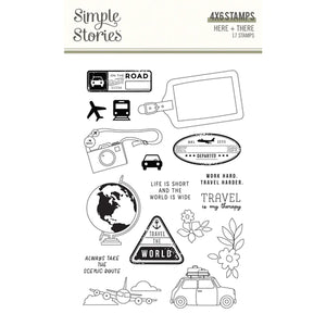 Simple Stories Here + There Collection Clear Stamp Set (19815)