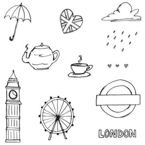 Sizzix Clear Stamp Set London Icons (666502)