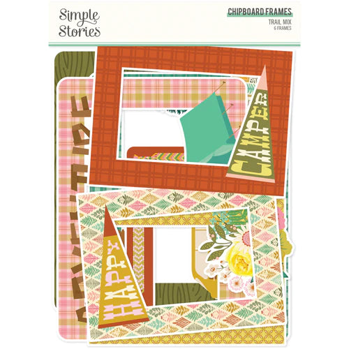 Simple Stories Trail Mix Collection Chipboard Frames (20322)