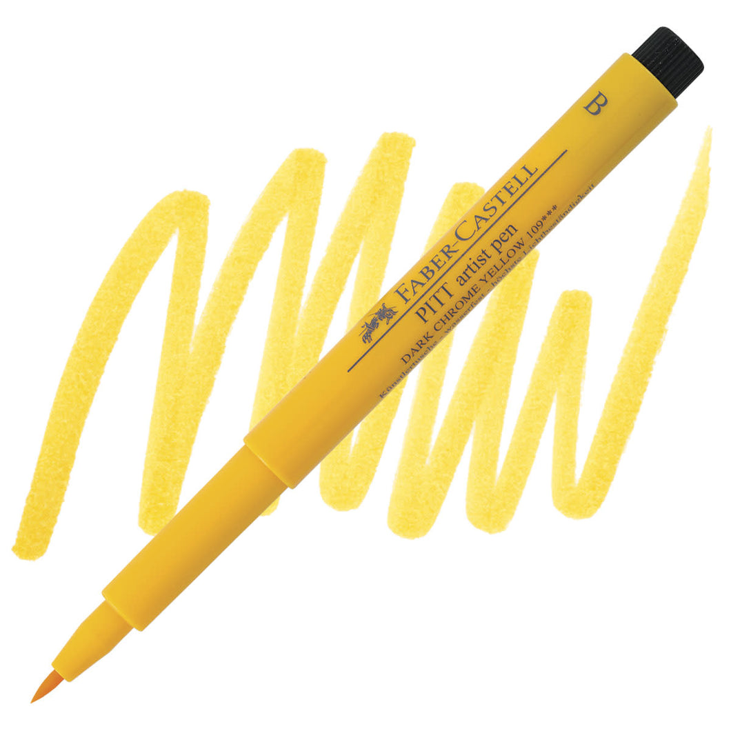 Faber-Castell PITT Artist Brush Pen Dark Chrome Yellow 109