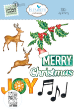 Load image into Gallery viewer, Elizabeth Craft Designs Splendid Season Collection Die Set Joy and Merry (2081)
