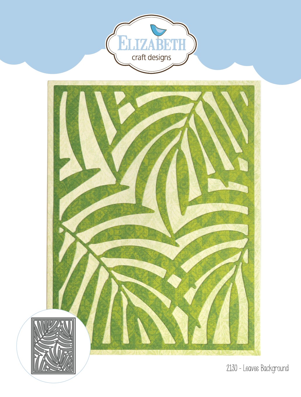 Elizabeth Craft Designs Jungle Party Collection Die Set Leaves Background (2130)