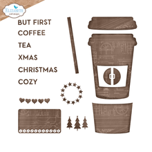 Load image into Gallery viewer, Elizabeth Craft Designs Winter Bliss Collection  Take Away Cup Die set (2193)
