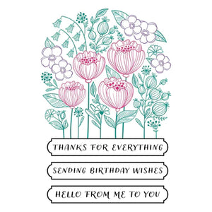 Spellbinders Paper Arts BetterPress Letterpress Registration Press Plates Blooming Garden (BP-002)