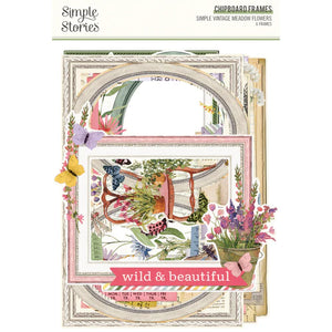 Simple Stories Simple Vintage Meadow Flowers Chipboard Frames (22627)