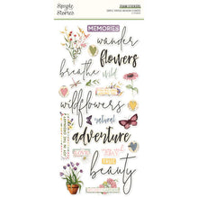 Load image into Gallery viewer, Simple Stories Simple Vintage Meadow Flowers Foam Sticker (22629)
