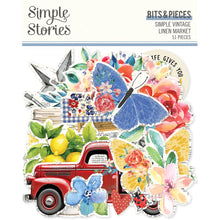 Load image into Gallery viewer, PREORDER - Simple Stories Simple Vintage Linen Market Bits &amp; Pieces (22721)
