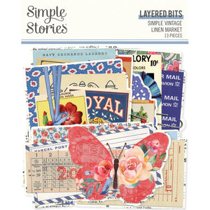 PREORDER - Simple Stories Simple Vintage Linen Market Layered Bits (22722)