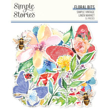 Load image into Gallery viewer, PREORDER - Simple Stories Simple Vintage Linen Market Floral Bits (22723)
