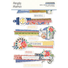 Load image into Gallery viewer, PREORDER - Simple Stories Simple Vintage Linen Market Sticker Book (22726)
