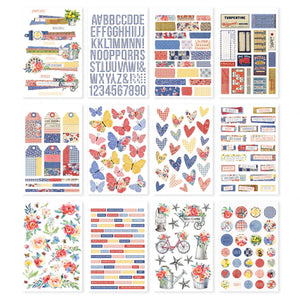 PREORDER - Simple Stories Simple Vintage Linen Market Sticker Book (22726)