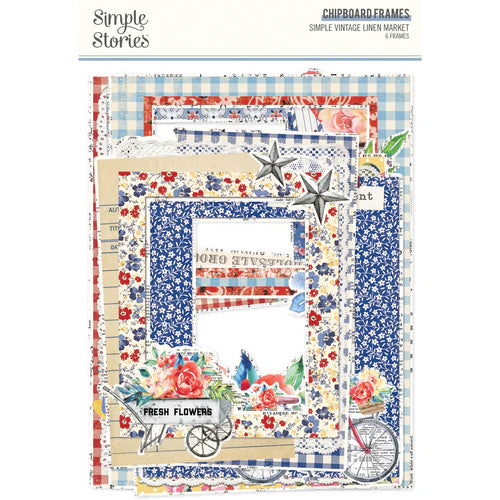 PREORDER - Simple Stories Simple Vintage Linen Market Chipboard Frames (22727)