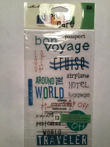 Sticko Phrase Cafe Transparent Stickers Bon Voyage (SPPCC23)