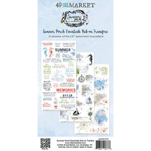 49 and Market Summer Porch Collection Essential Rub Ons (SP-27778)