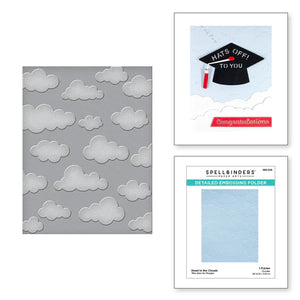 Spellbinders Paper Arts Detailed Embossing Folder Head in the Clouds (SES-028)