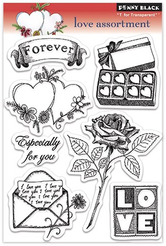 Penny Black Clear Stamp Set Love Assortment (30-090)